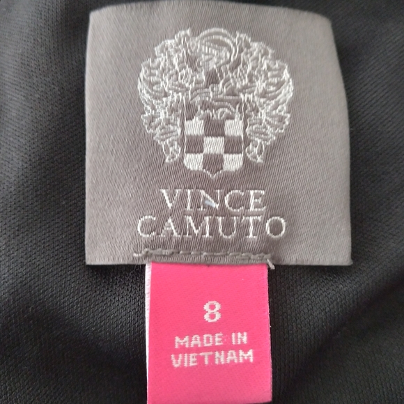 Like New! Vince Camuto Black And Gold Long Sleeve Cocktail Dress - Picture 8 of 13